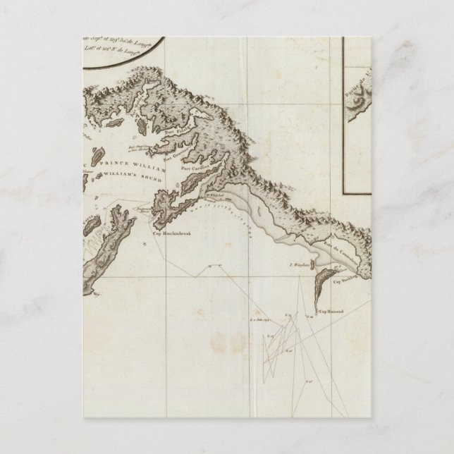 Point Riou bis Point Possession Alaska Postkarte (Vorderseite)