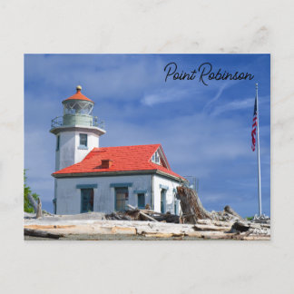 Point Robinson Leuchtturm Vashon Island Washington Postkarte