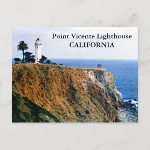 Point Vicente Lighthouse, California Postcard Postkarte