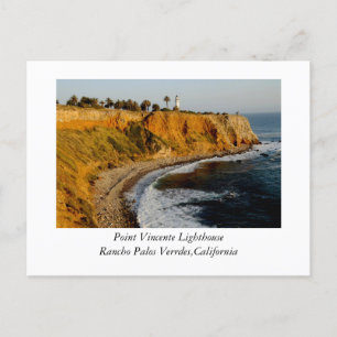 Point Vincente Lighthouse Postkarte