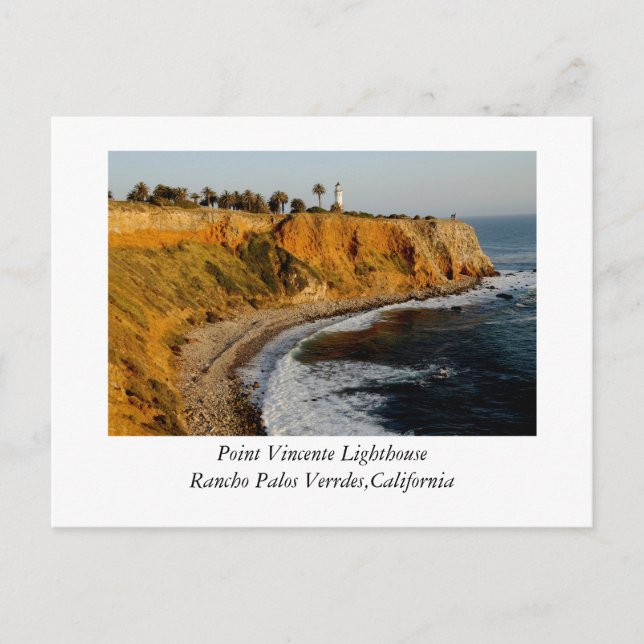 Point Vincente Lighthouse Postkarte (Vorderseite)