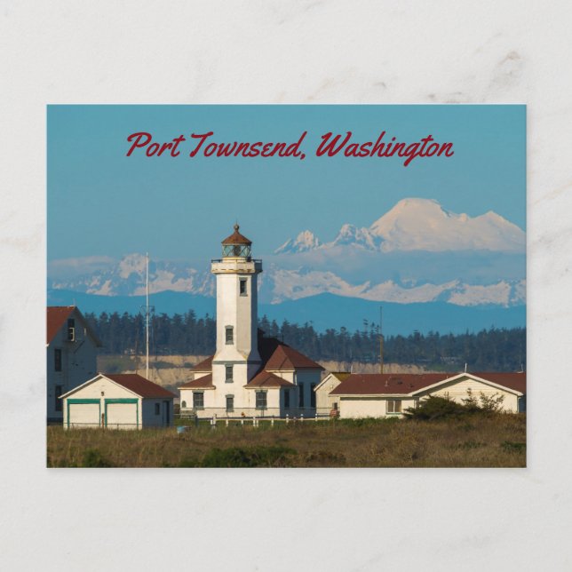 Point Wilson Light - Port Townsend, Washington Postkarte (Vorderseite)