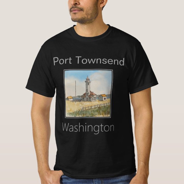Point Wilson Lighthouse, Port Townsend, Washington T-Shirt (Vorderseite)