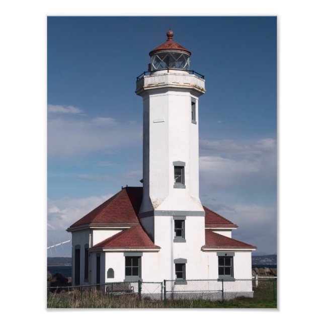 Point Wilson Lighthouse Print Fotodruck (Vorne)