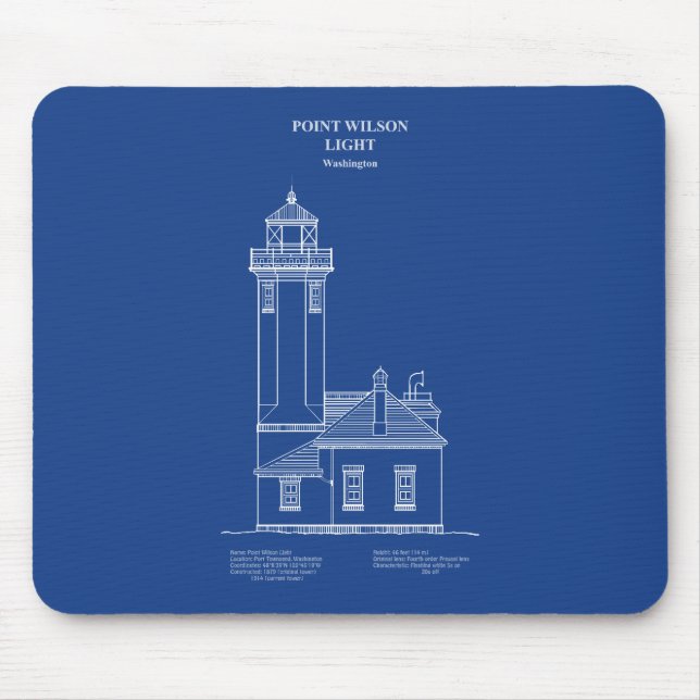 Point Wilson Lighthouse - Washington - AD Mousepad (Vorne)
