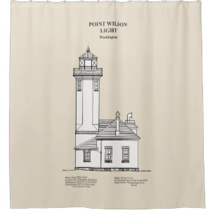 Point Wilson Lighthouse - Washington - SBD Duschvorhang