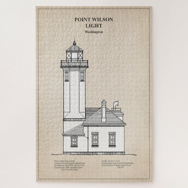Point Wilson Lighthouse - Washington - SBD Puzzle (Vertikal)
