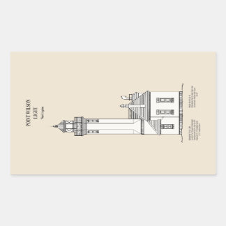 Point Wilson Lighthouse - Washington - SBD Rechteckiger Aufkleber