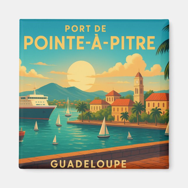 Pointe-à-Pitre Guadeloupe Magnet (Vorne)
