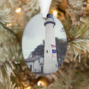 Pointe Aux Barques Lighthouse - Bild auf Ornament