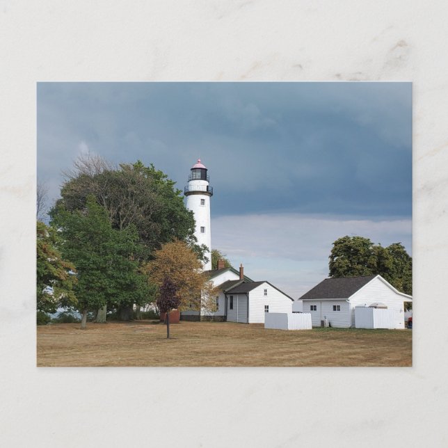 Pointe Aux Barques Lighthouse Postkarte (Vorderseite)