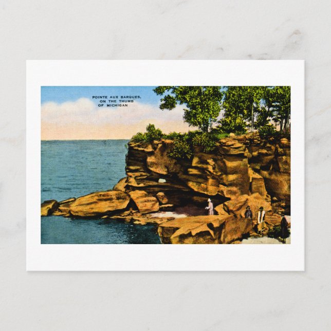 Pointe Aux Barques von Michigan Postkarte (Vorderseite)