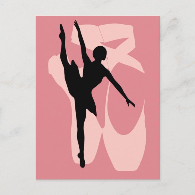 Pointe Ballet Postkarte (Vorderseite)