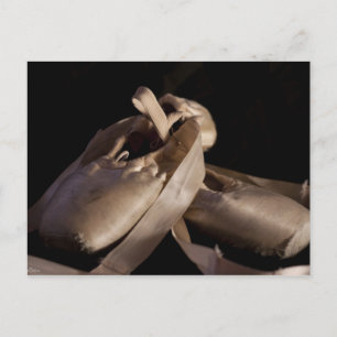 Pointe (Ballet) Schuhe Postkarte