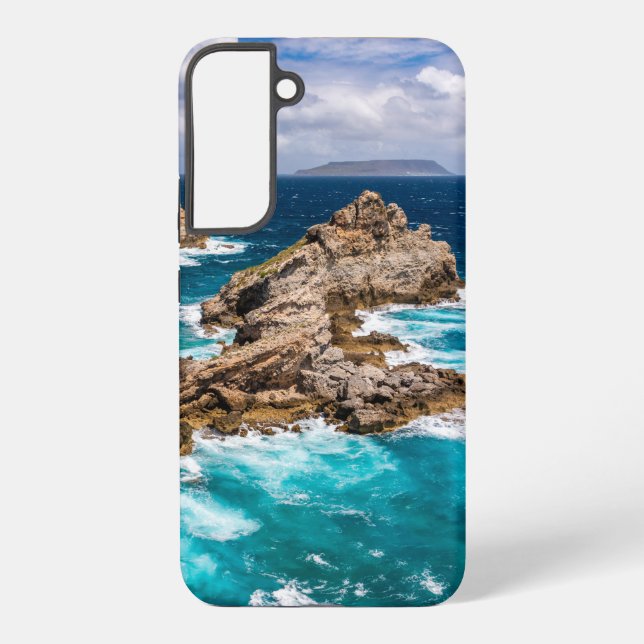 Pointe des Chateaux, Grande-Terre, Guadeloupe #2 Samsung Galaxy Hülle (Rückseite)