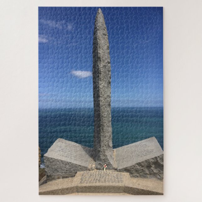 Pointe Du Hoc Memorial Normandie Frankreich Puzzle (Vertikal)