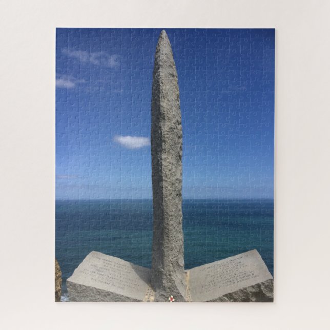 Pointe Du Hoc Memorial Normandie Frankreich Puzzle (Vertikal)