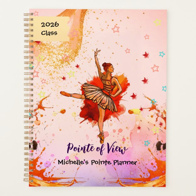 Pointe of View – Custom Ballet Journal  Planer (Vorderseite)
