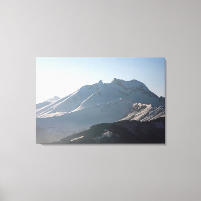 Pointe Percee Morzin France Holiday Card Leinwanddruck (Vorderseite)