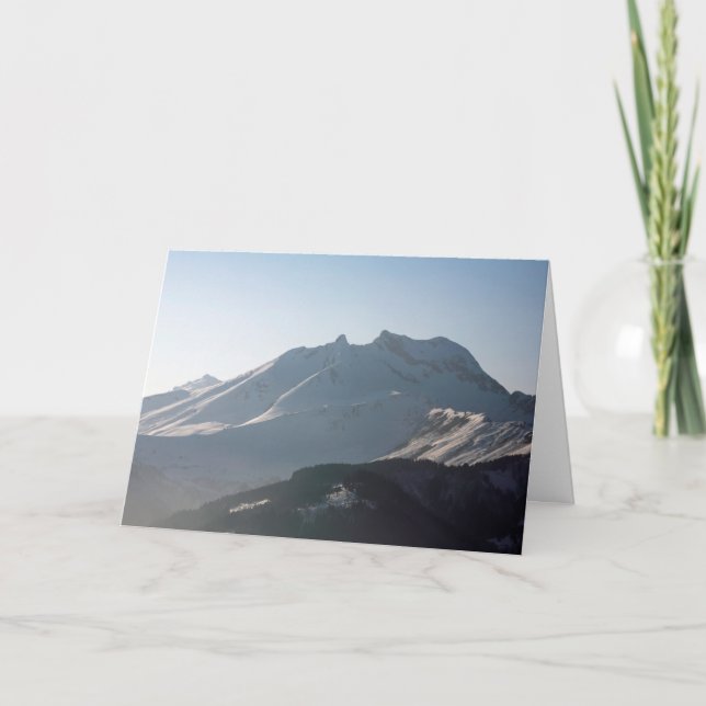 Pointe Percee Morzin Frankreich Feiertagskarte (Vorderseite)