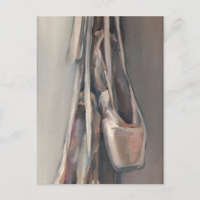 Pointe Schuhe Postkarte (Vorderseite)
