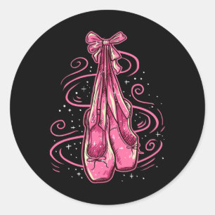 Pointe Shoes Toe Dancing Ballerina Ballettschuhe Runder Aufkleber