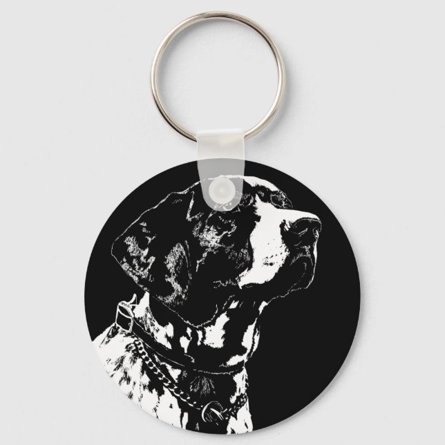 Pointer Dog Key Ketten Stilvolle Hunde Lover Schlü Schlüsselanhänger (Vorderseite)