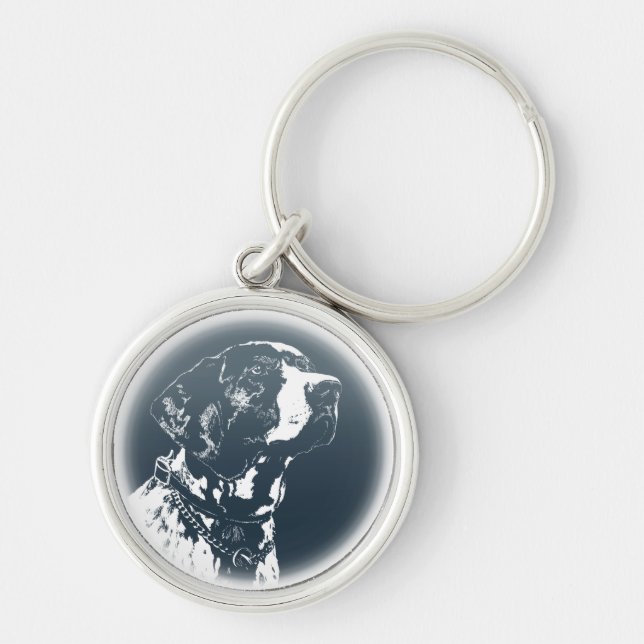 Pointer Dog Key Ketten Stilvolle Hunde Lover Schlü Schlüsselanhänger (Vorne)