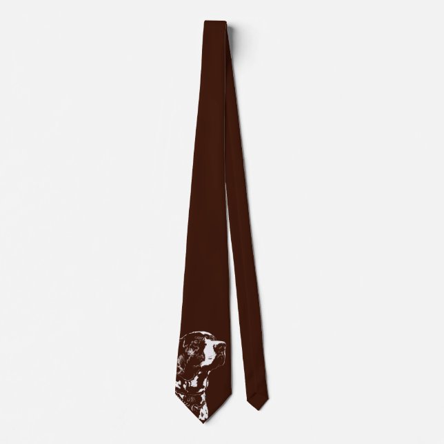 Pointer Dog Krawatte Stilvolle Hunde Lover Necktie (Vorderseite)
