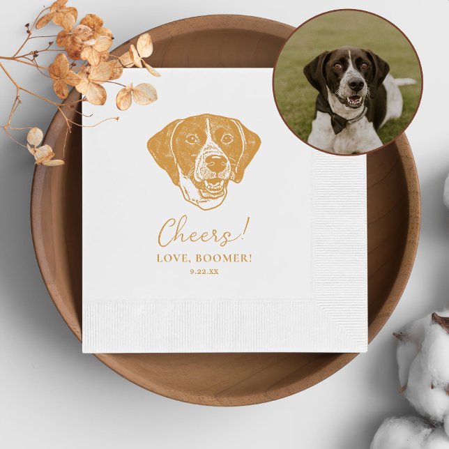 Pointer Dog Personalisiert Cheers Serviette (Von Creator hochgeladen)