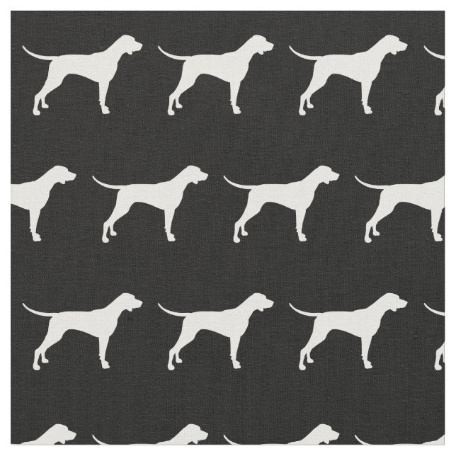 Pointer Hund Silhouette Haustier Stoff (Nahaufnahme)
