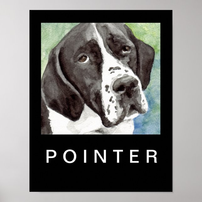 Pointer Kunstposter Poster (Vorne)