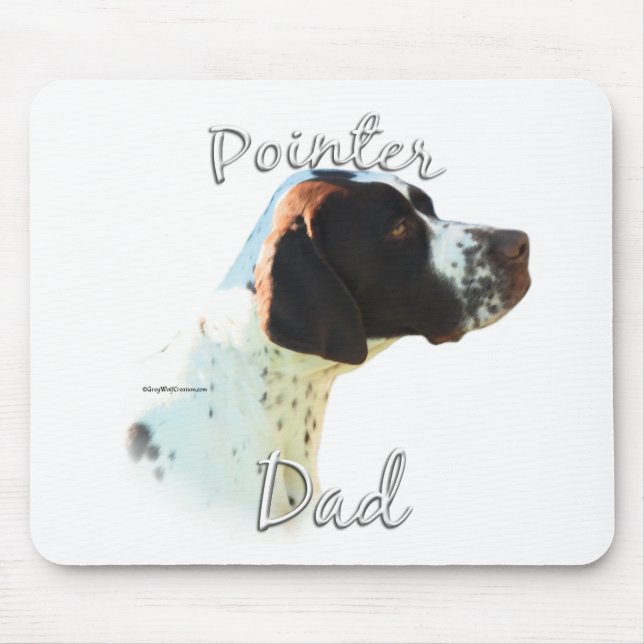 Pointer (Leber) Vater 2 Mousepad (Vorne)