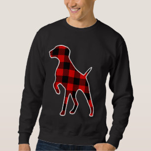 Pointer Red Buffalo Kariert Dog Pet Matching Pj Fa Sweatshirt