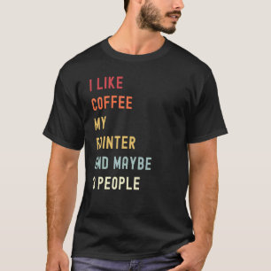 Pointer Retro Hund und Kaffee T-Shirt