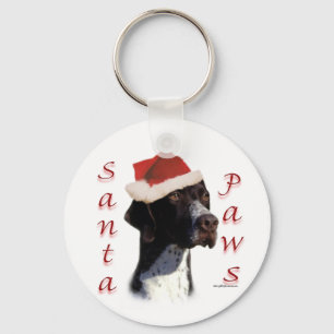 Pointer Santa Paws Schlüsselanhänger