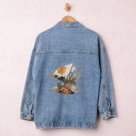 Pointer und Fasan Jeansjacke