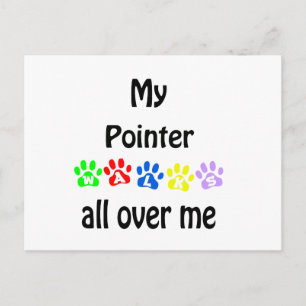 Pointer Walks Design Postkarte