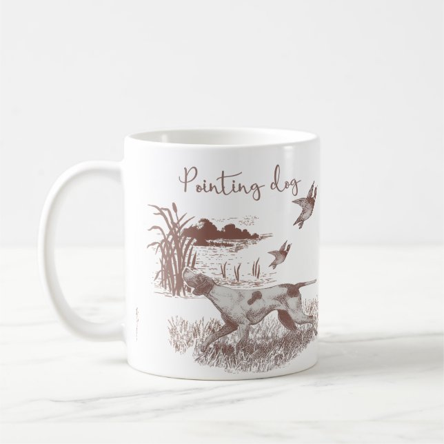 Pointhund Kaffeetasse (Links)