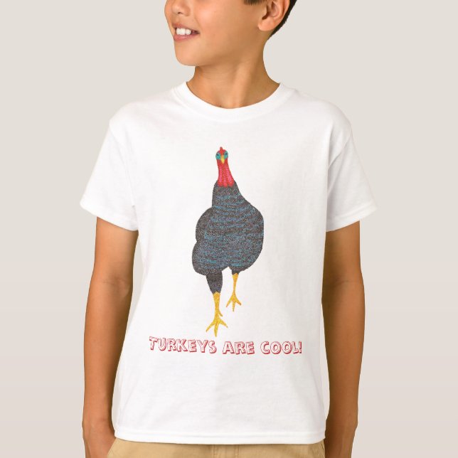 Pointillismus Türkei Strut, Truthähne sind coole H T-Shirt (Vorderseite)