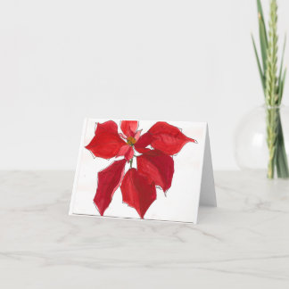 pointsetta feiertagskarte