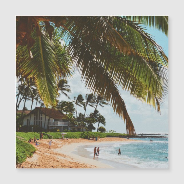 Poipu Beach - Insel Kauai - Hawaii Magnetkarte (Vorderseite)