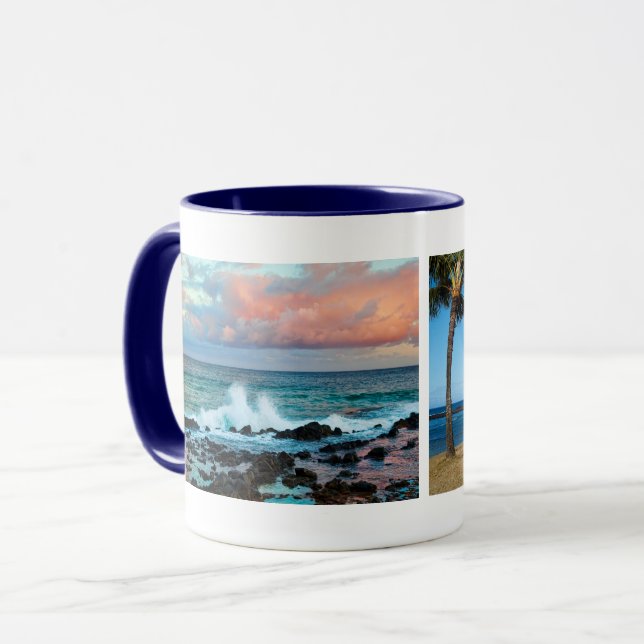 Po'ipu Beach, Kaua'i Hawaii, Keepake Tasse (Vorderseite Links)