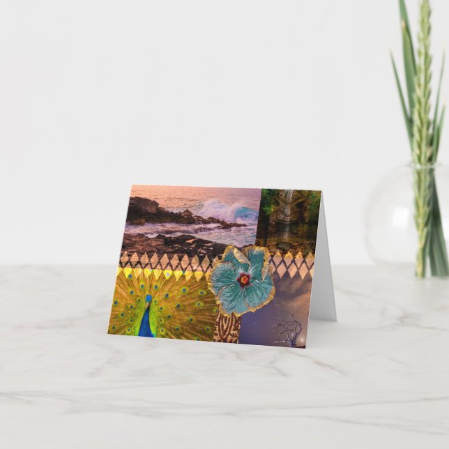 Poipu Sunrise, Kauai Hawaiian Collage (Vorderseite)