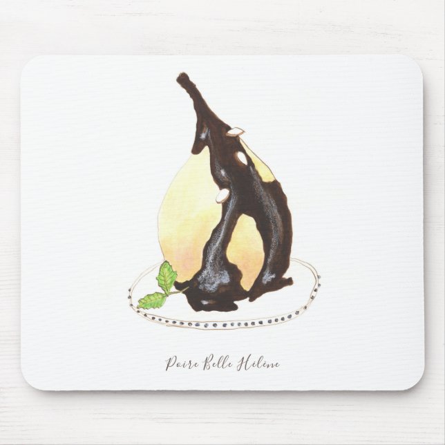 Poire Belle Hélène Aqucolor Mousepad (Vorne)