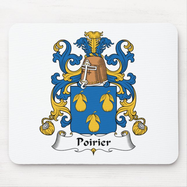 Poirier Familienwappen Mousepad (Vorne)