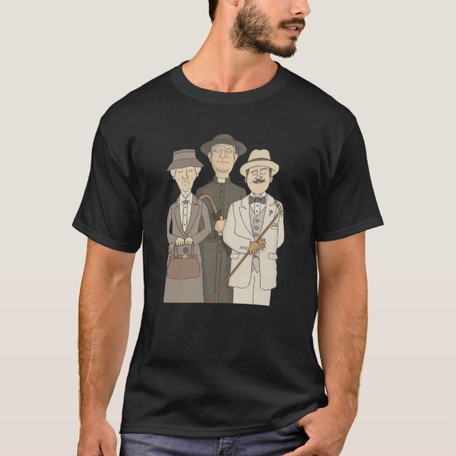 Poirot Marple und Pater Brown200 T-Shirt (Vorderseite)