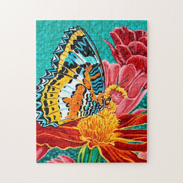 Poised Butterfly I Puzzle (Vertikal)