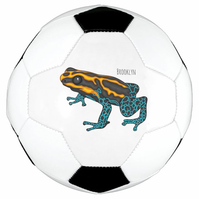 Poison dart frog cartoon illustration  fußball (Vorderseite)