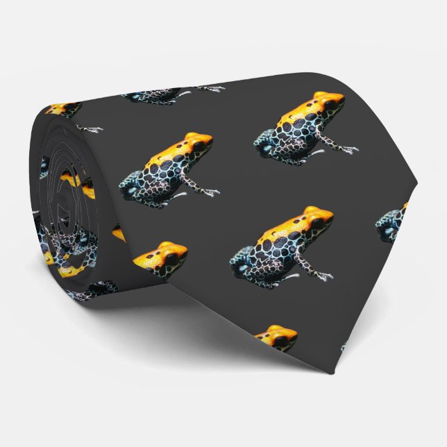 Poison Dart Frog Neck Tie Krawatte (Gerollt)
